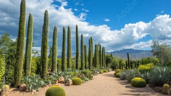 Fototapeta towering cactus plants