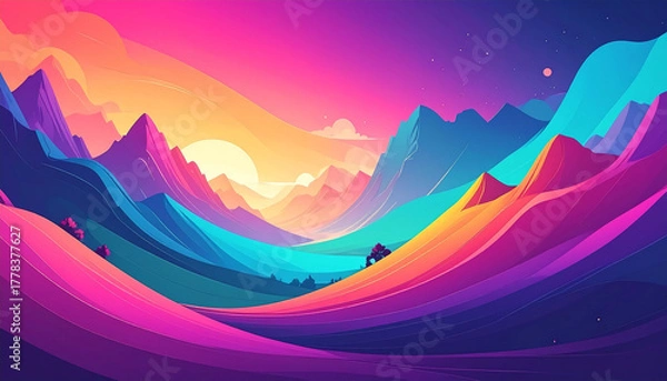 Fototapeta Background colorful design ai generated best quality hyper realistic wallpaper image
1