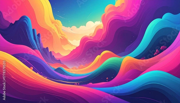 Fototapeta Background colorful design ai generated best quality hyper realistic wallpaper image
3