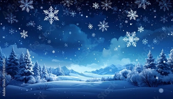 Obraz Winter wonderland scene (2)