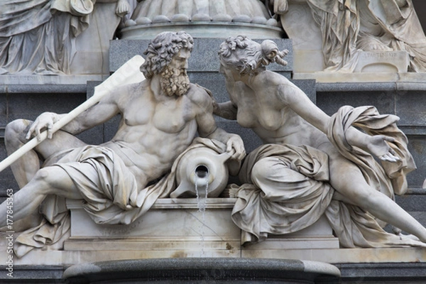 Obraz Marmurowy Posąg. Wiedeń, Austria