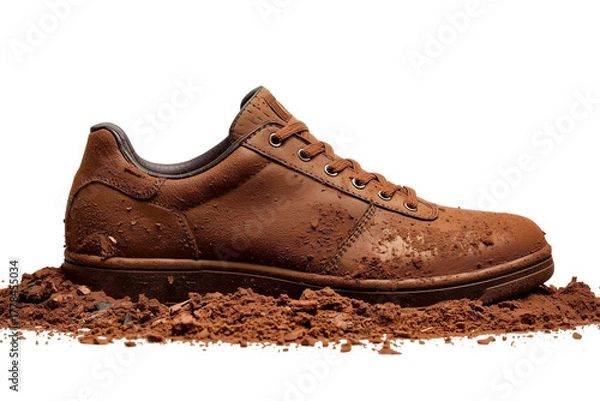 Obraz A shoe covered in mud