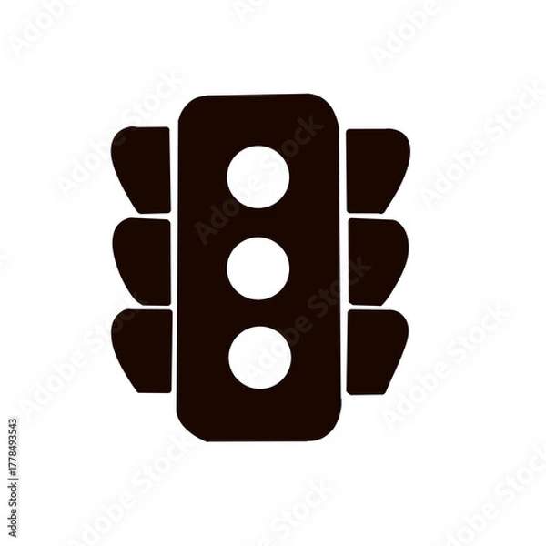 Fototapeta Traffic light icon