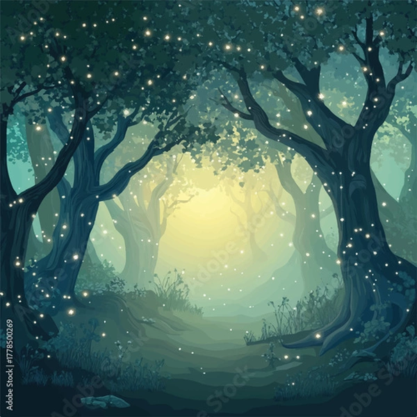 Fototapeta Enchanted Forest Pathway