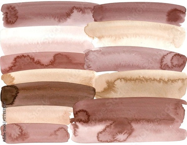 Fototapeta Watercolor strokes