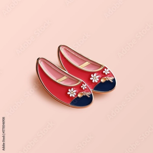 Obraz 한국 문화 상징 에나멜 핀
