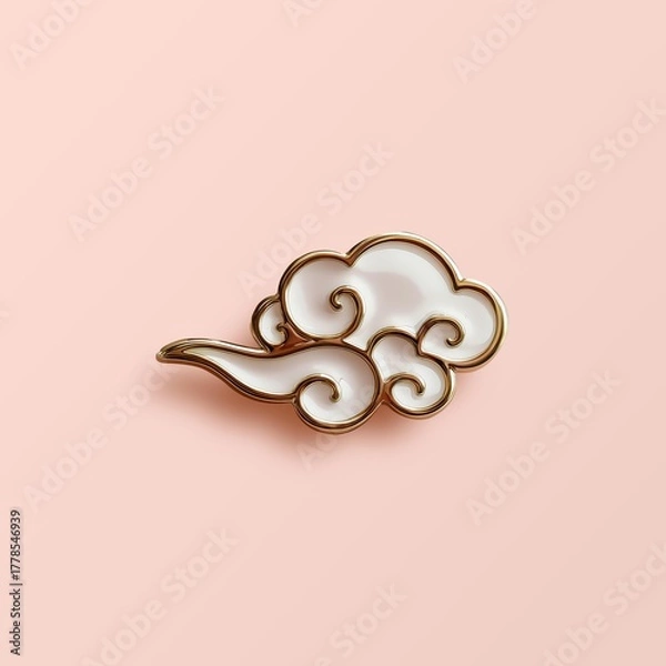 Fototapeta 한국 문화 상징 에나멜 핀
