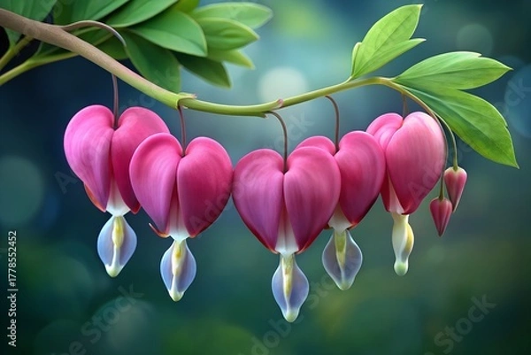 Obraz pink and green