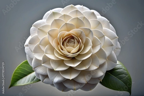 Obraz white rose on a green background