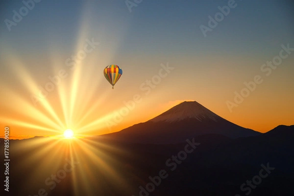 Fototapeta 世界遺産・富士山の美しい絶景