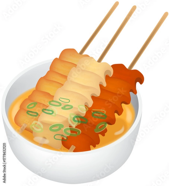 Obraz Oden korean fish cake
