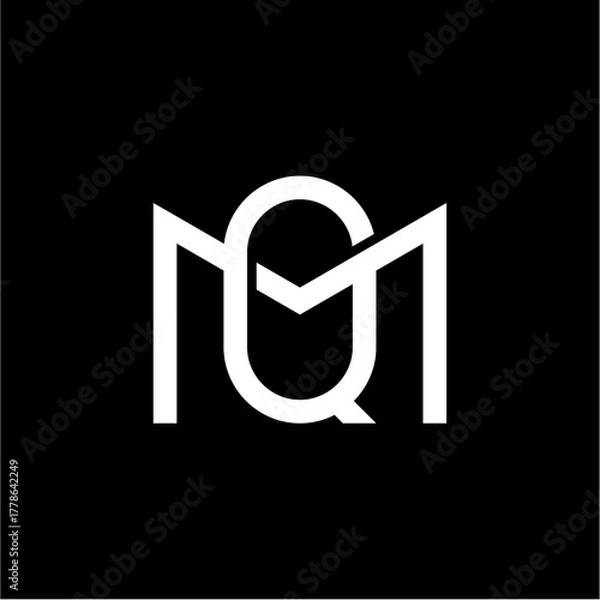 Obraz QM Letters logo icon