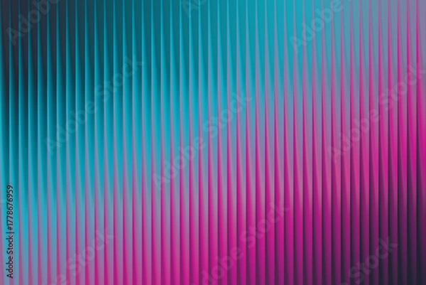 Fototapeta Vibrant abstract background featuring vertical lines in shades of teal and magenta creating a visually striking texture