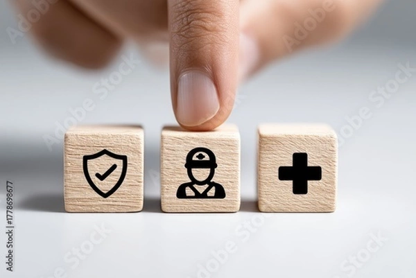 Fototapeta Strategic decision making for medical insurance assurance of health security and financial growth in hospitals for future goals