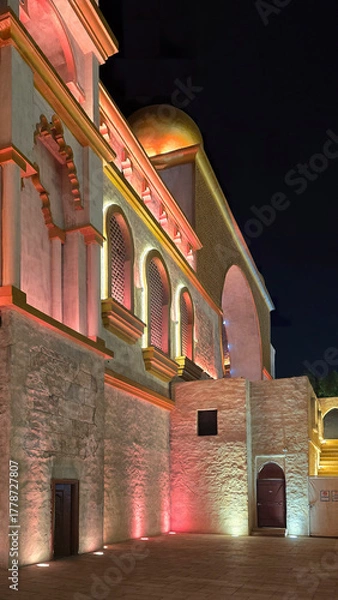 Fototapeta Dubai UAE date October 31, 2025 Global Village - The Global Village is claimed to be the world's largest tourism, leisure and entertainment project - Cultural gate Pavilion