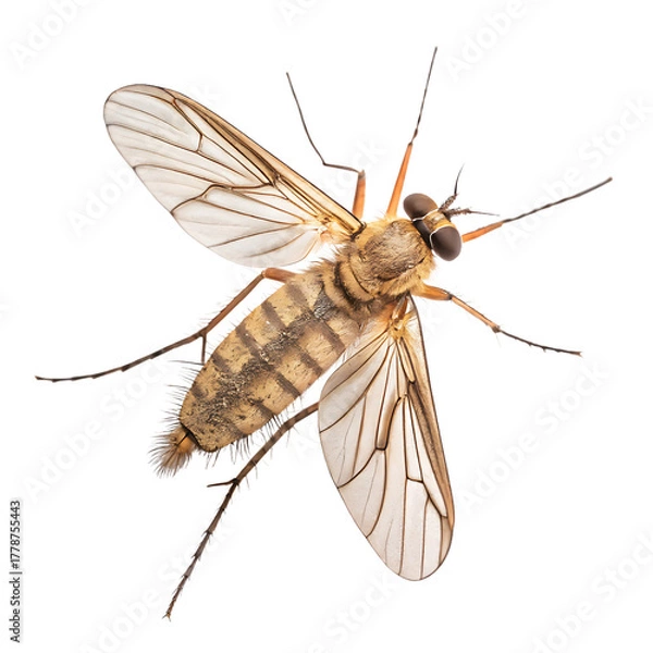 Fototapeta Sandfly insect pest isolated on a transparent background png