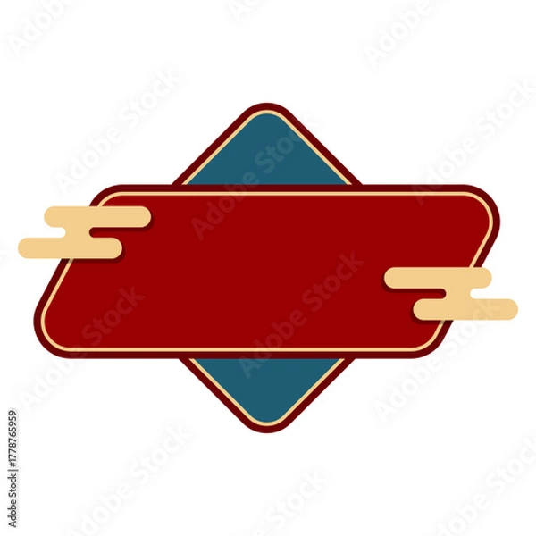 Obraz Text Box With Chinese Cloud