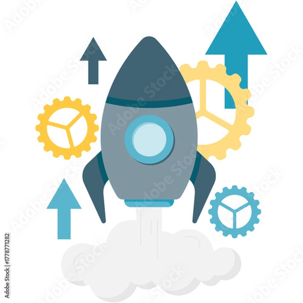 Obraz Rocket Launch Team Goal