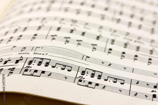 Obraz old music notes - retro