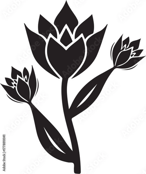 Fototapeta Simple Botanical Silhouettes