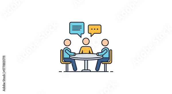 Obraz Diverse Business Team Meeting Communication & Collaboration for Success