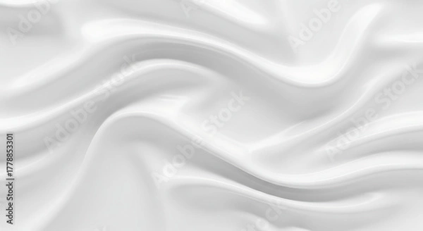 Obraz Abstract white fabric background with copy space 3D illustration 47099648 1