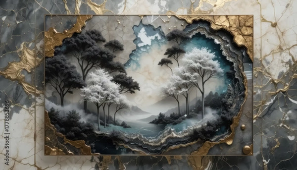 Obraz 3d modern art wallpaper