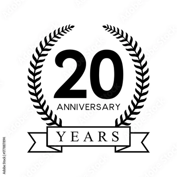 Fototapeta 20th anniversary years