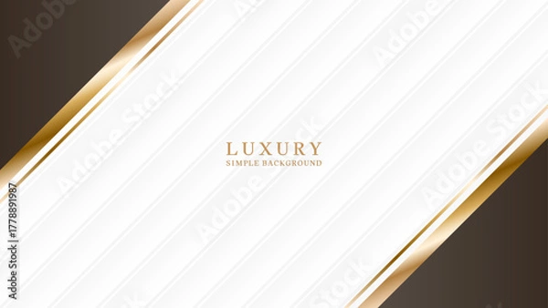 Obraz 金色のラインをあしらった高級感のある背景