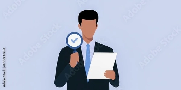 Fototapeta Quality assurance document for performance evaluation and continuous improvement strategy plan with condition, decision, database