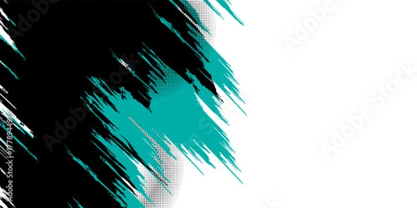 Fototapeta abstract grunge texture and halftone banner design