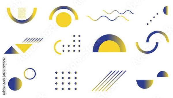 Obraz elements set geometric design