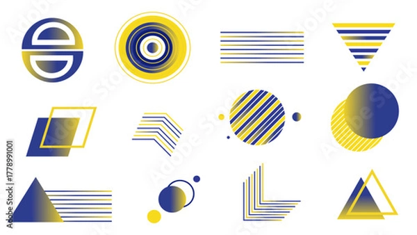 Obraz elements set geometric design