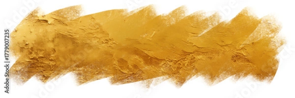 Fototapeta Abstract Gold Paint Brush Texture with Luxury Shine