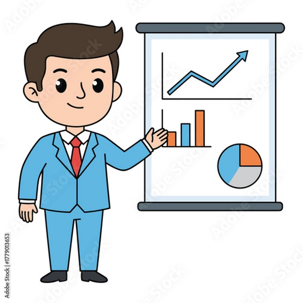 Obraz Business Presentation Vector Illustration