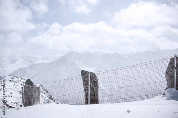 Fototapeta snow background space 