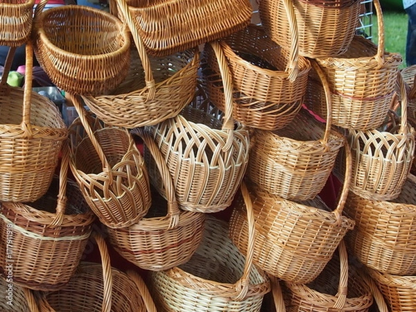 Fototapeta Плетеные корзины