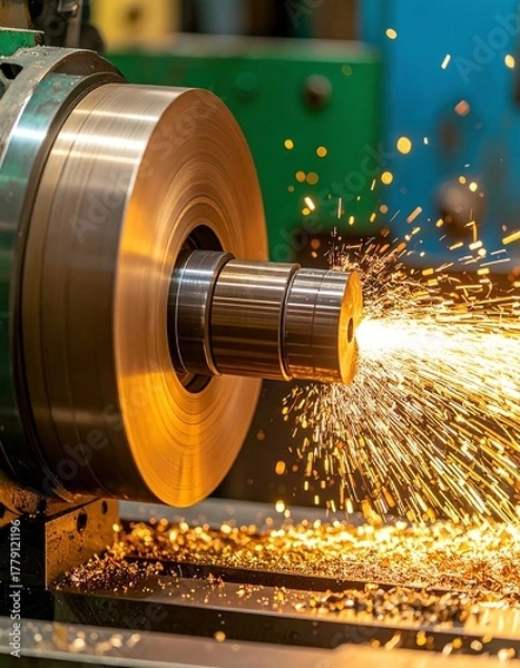 Obraz Metalworking machine sparks (1)