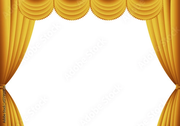Obraz Stage Curtain Frame Background (Horizontal)