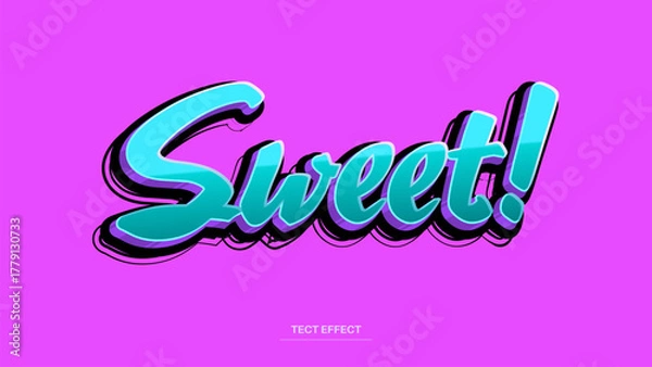 Fototapeta Graffiti Style Text Effect Editable
