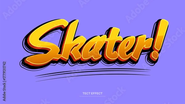 Fototapeta Graffiti Style Text Effect Editable
