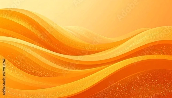 Obraz Abstract orange wavy background