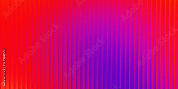 Fototapeta Vibrant red to purple gradient with vertical lines and texture