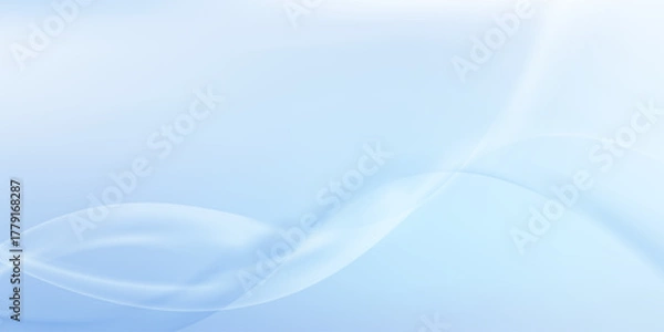 Obraz Abstract light blue composition with flowing shapes.eps10