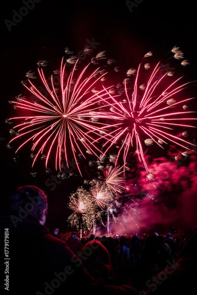 Fototapeta Bicester Round Table 2025 Firework Display