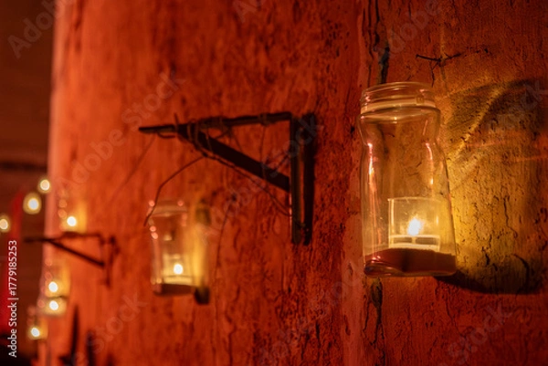 Obraz Golden Glow Over Birgu's Stone Walls