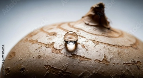 Obraz Stunning Macro Shot That Captures The Pure Essence Of A Delicate Moisture Bead