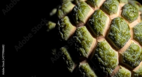 Obraz Stunning Macro Shot That Showcases Detail of Deliciously Ripe Sugar-Apple