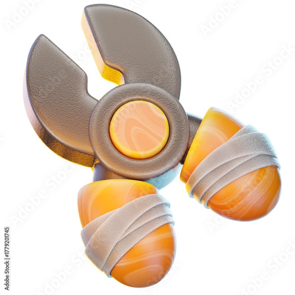 Obraz plier 3d render icon, construction illustration