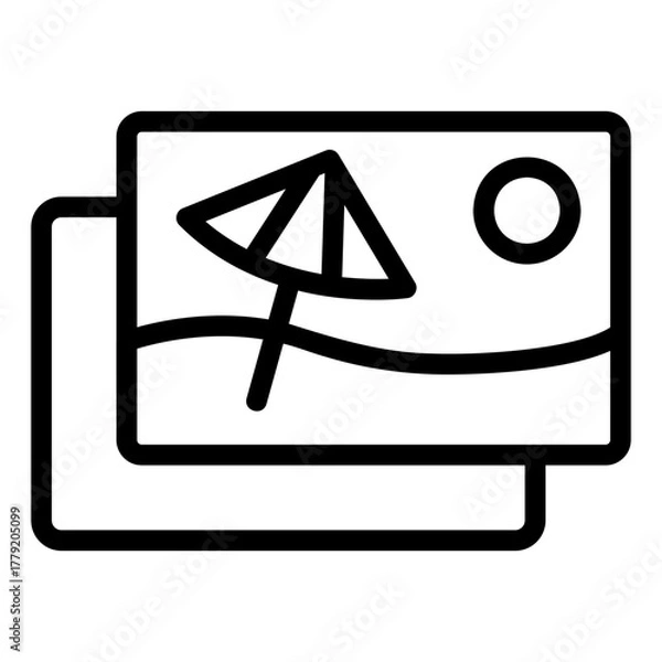 Obraz gallery Line Icon